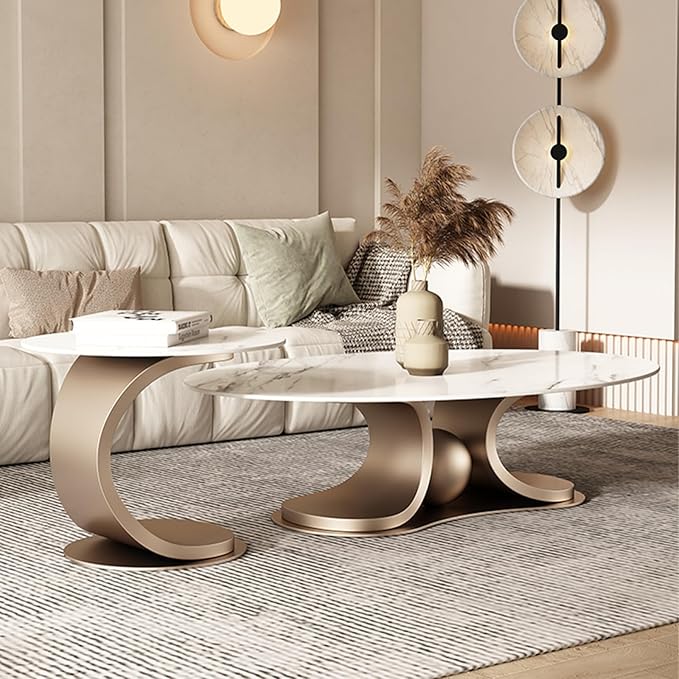 Lavish Copper Gold Centre Table