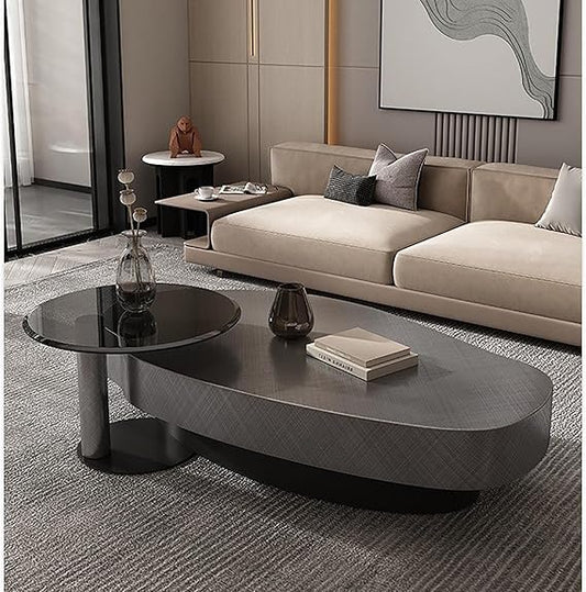 Luxury Oval Nesting Center Table Set