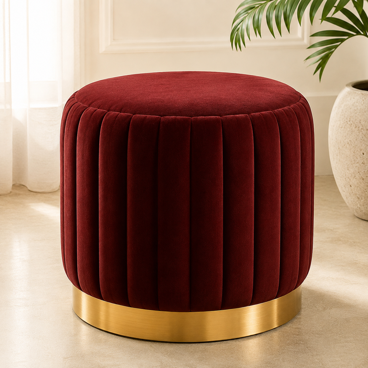 Regalia Ruby Ottoman