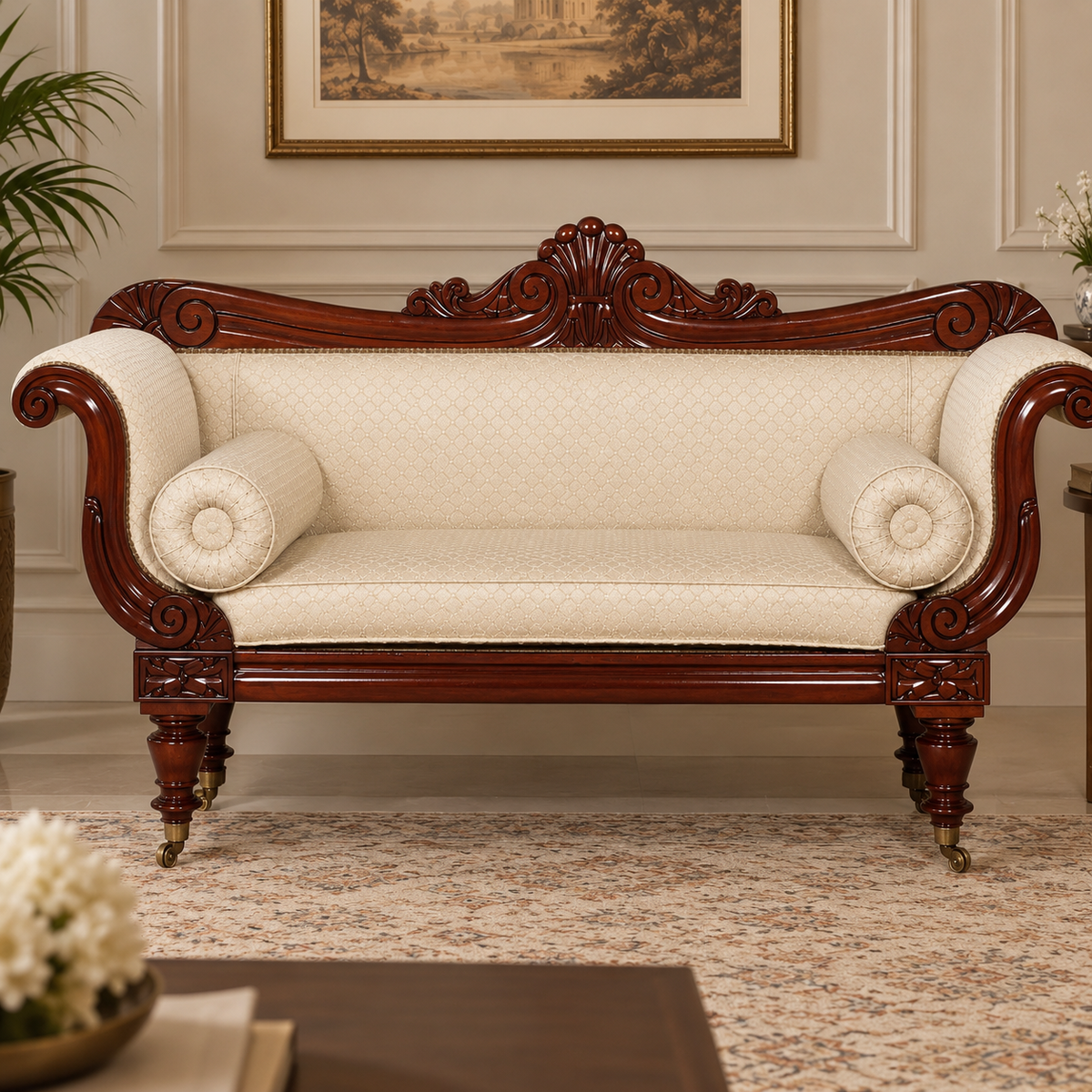 The Imperial Carvedwood Sofa