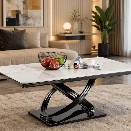 Kapil Centre table With Black Base