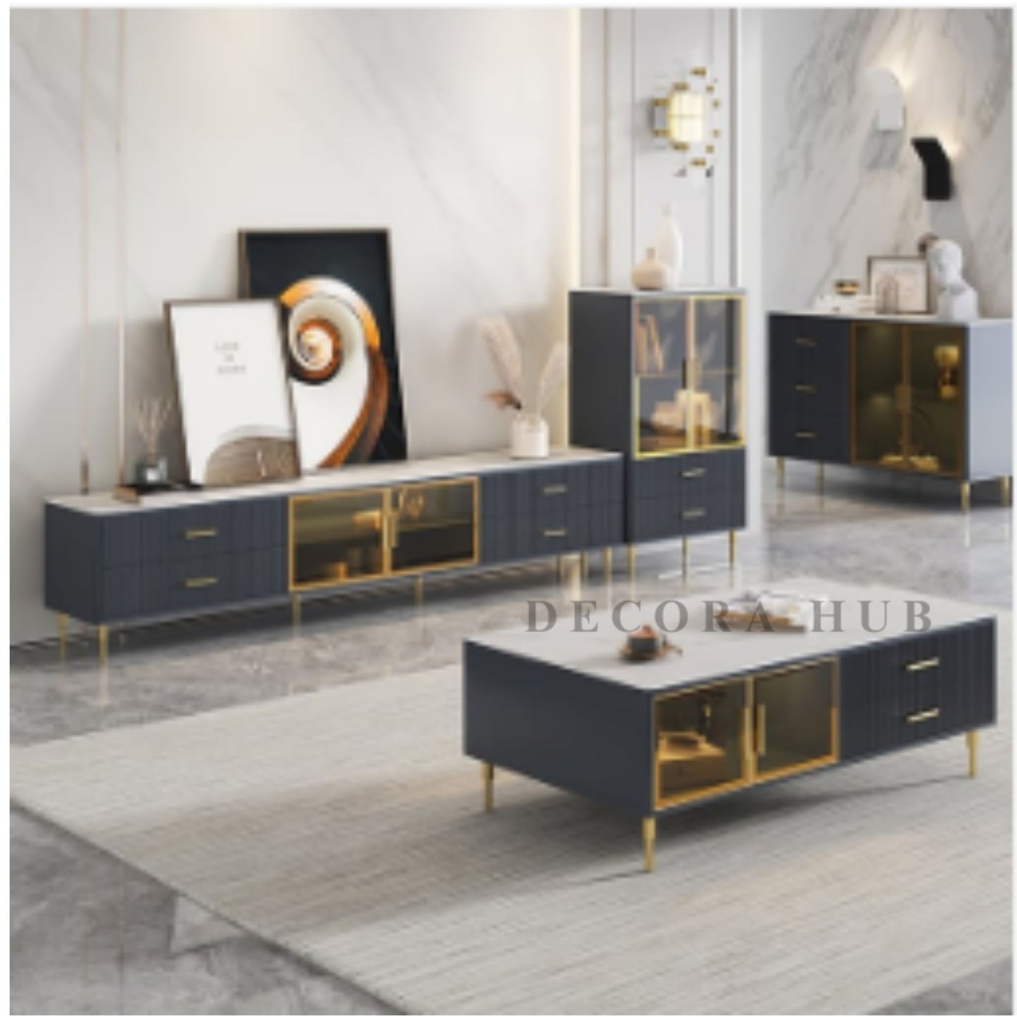 Modern Tv Unit With Maple Storage