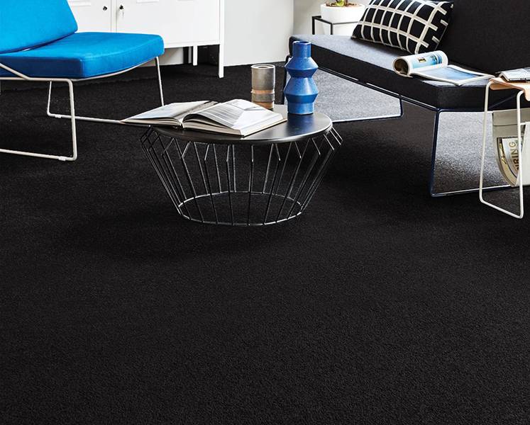 Silky Plus Metal Black Wall To Wall Carpet