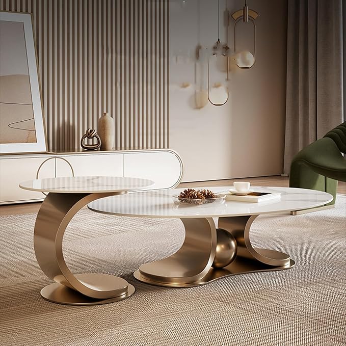 Lavish Copper Gold Centre Table