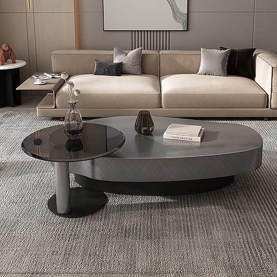 Luxury Oval Nesting Center Table Set