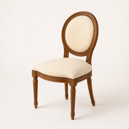 Classic Round Wooden Dining Chair
