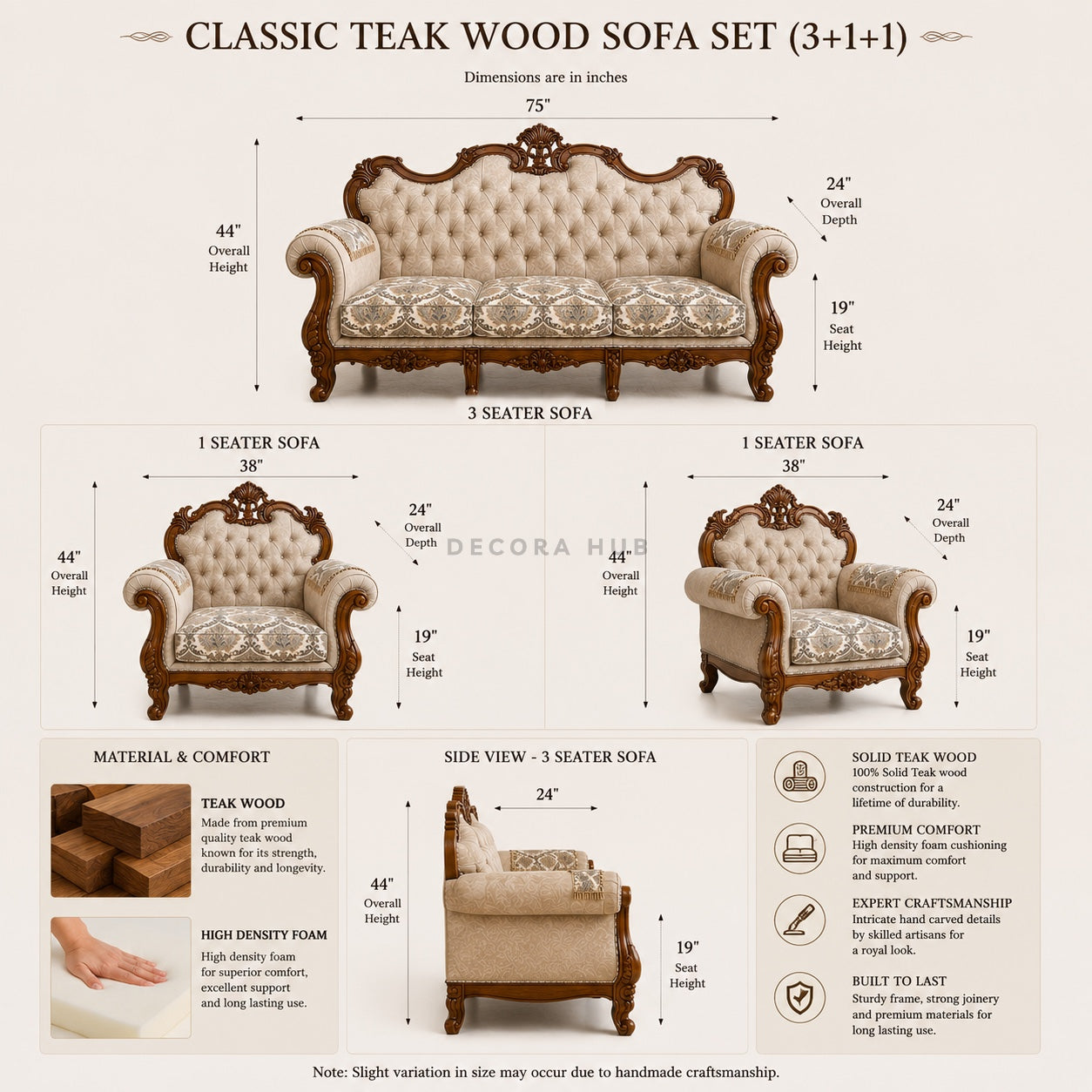 Imperial Heritage 5 Seater Sofa