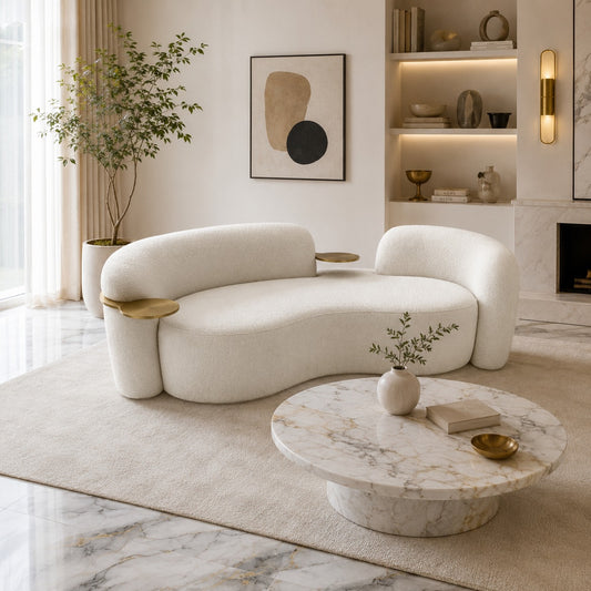 Premium Curve 3 Seater Sofa For Livings