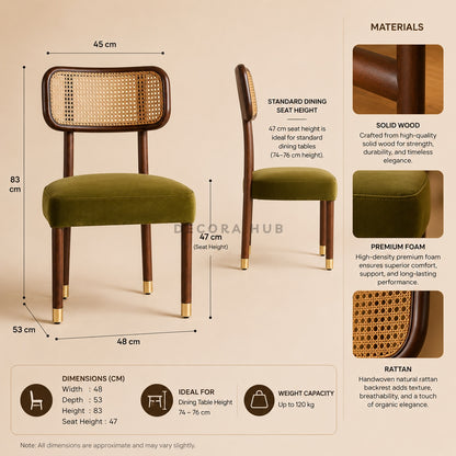 Verde Cane Dining Chair