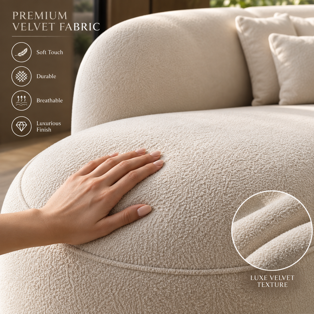 Aria Sculpted Sofa