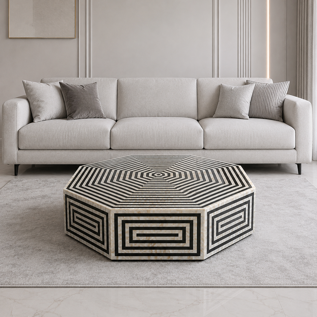Mother of Pearl Designer Centre Table