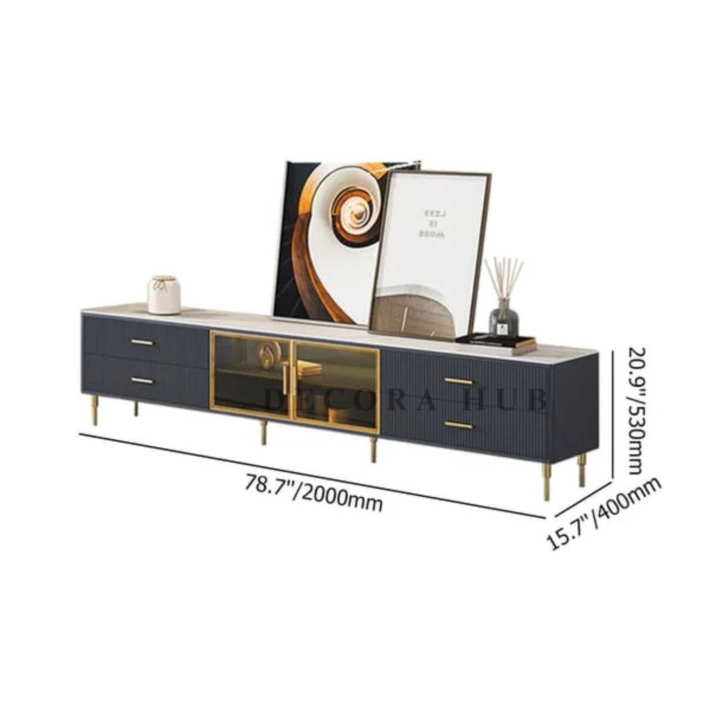 Modern Tv Unit With Maple Storage