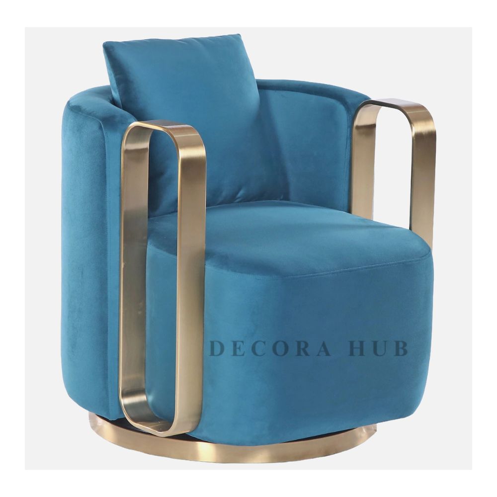 Blue Luxurious Revolving Chair