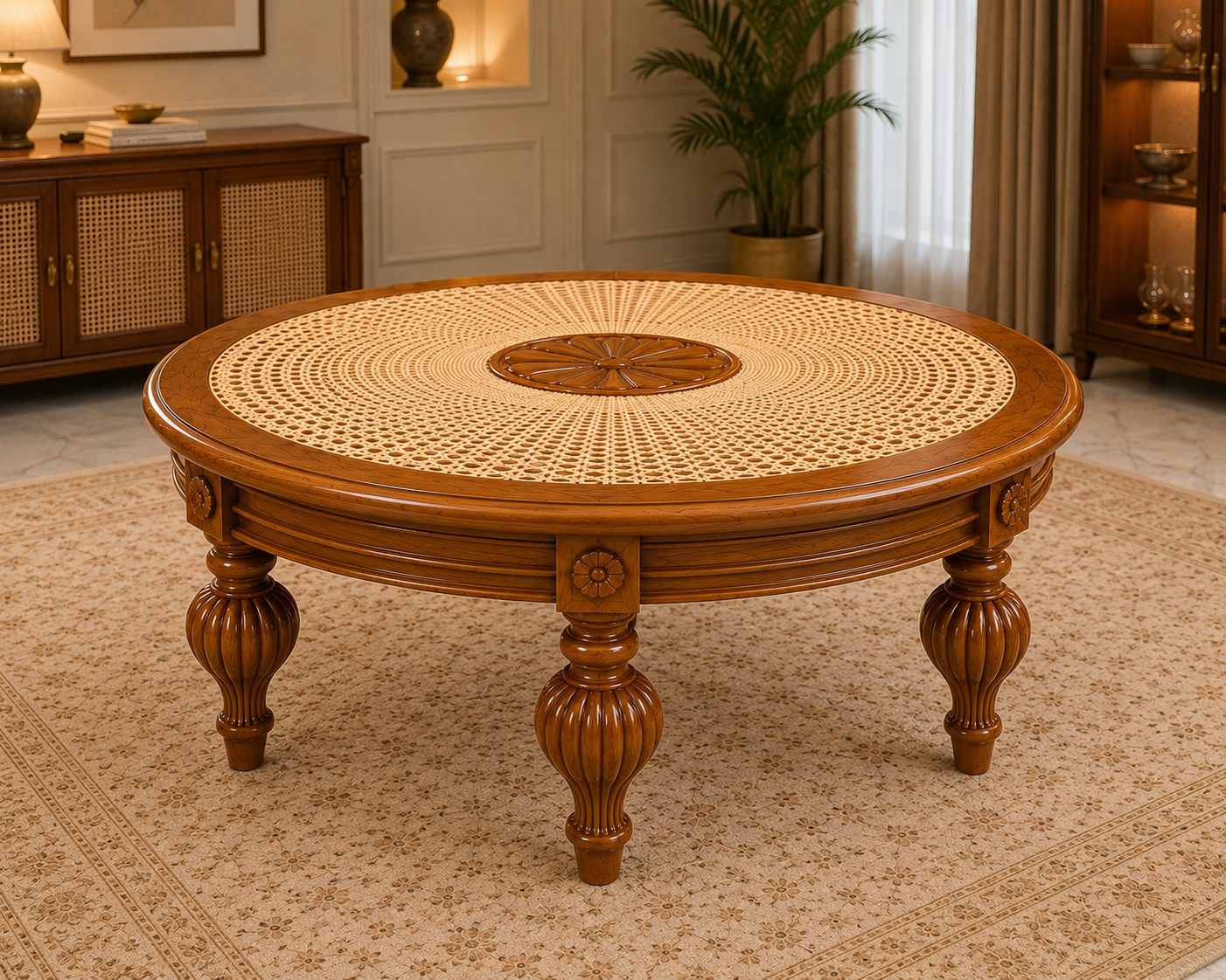 Casa Cane Wooden Dining Set