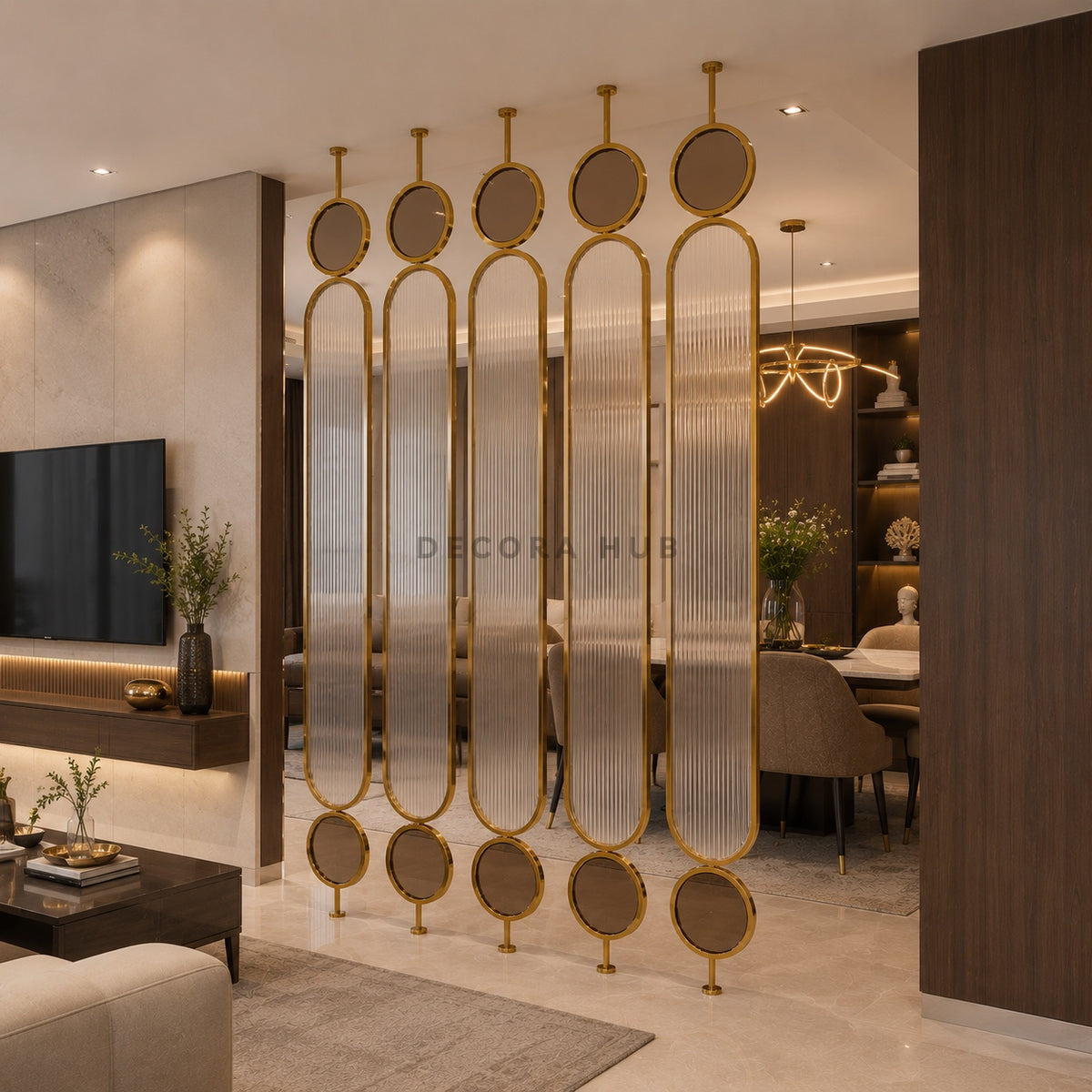 Decorahub Metal Partition for Living and Dining Spaces