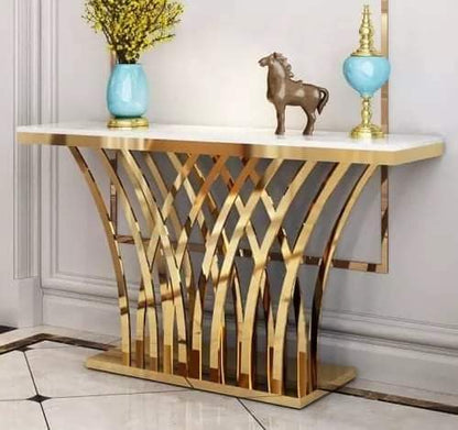Alex Golden Decorative Console Table - image 3
