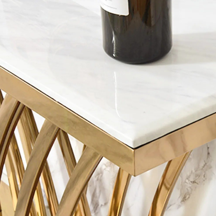 Alex Golden Decorative Console Table - image 6