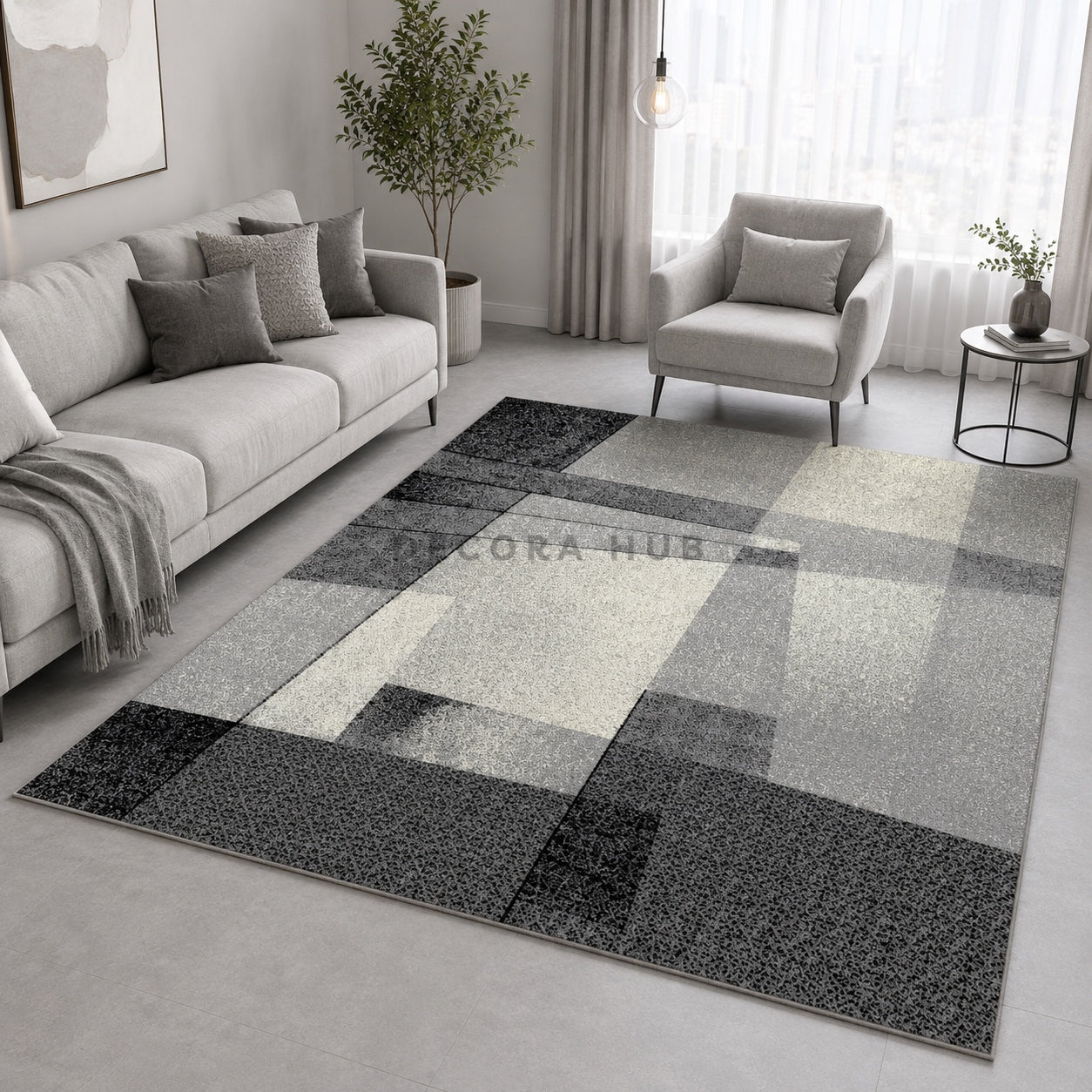 Abstract Living Room Carpet