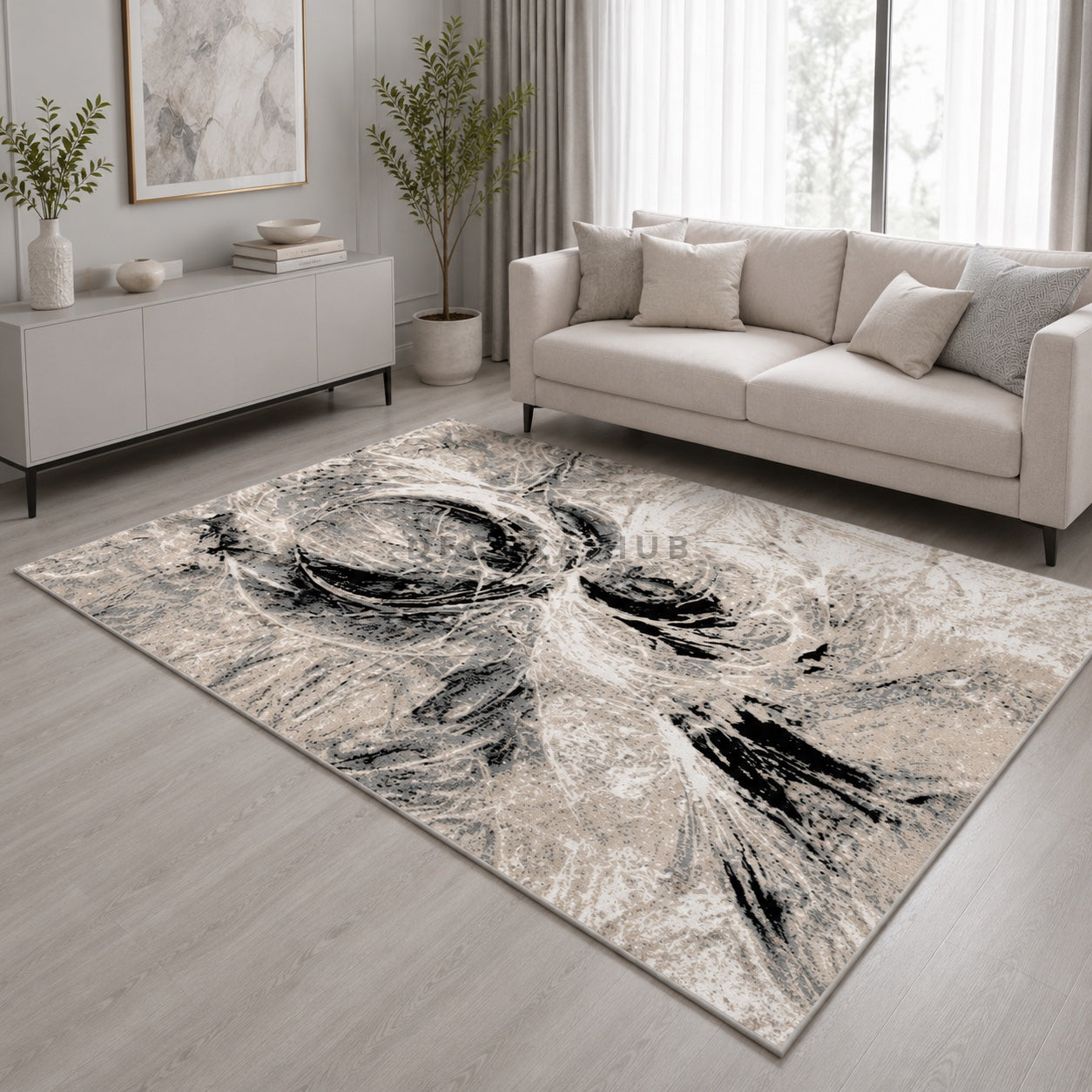 Ash leaves Designer Carpet