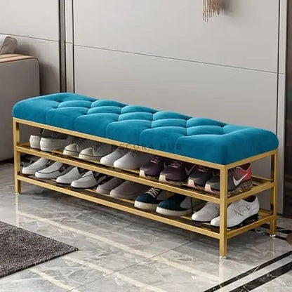 Aurulia Designer Shoe Rack with Cushioned Top