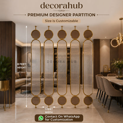 Decorahub Metal Partition for Living and Dining Spaces