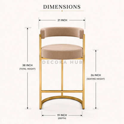 Noir Latte Arc Bar Stool – Latte Bar Stool by DecoraHub