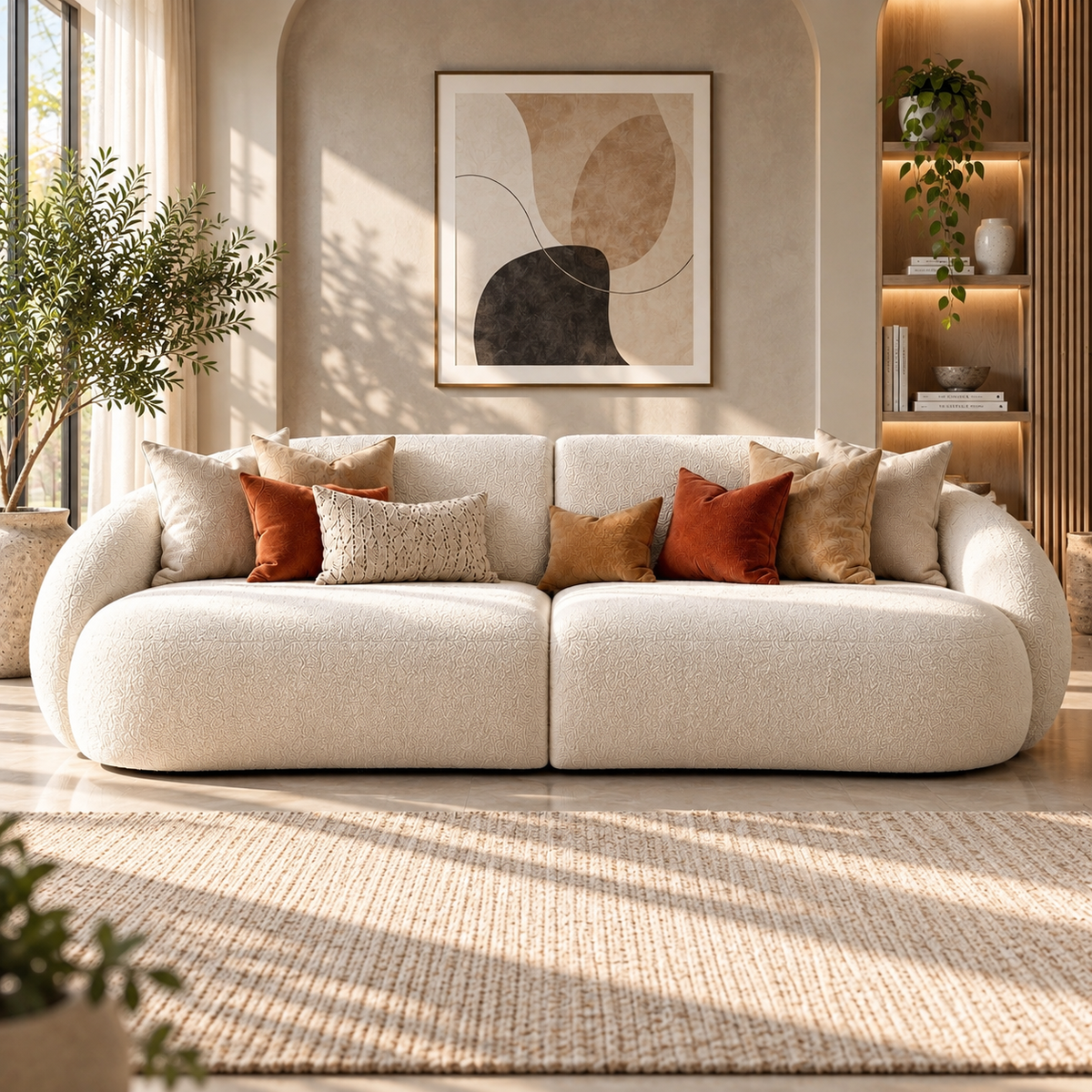 Serene Curve Sofa