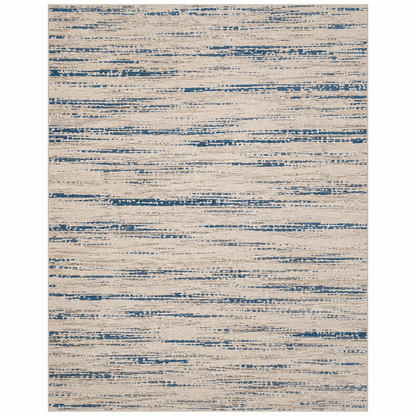 Royal Grid Grey & Blue Modern Carpet for Living Room – light grey and blue modern area carpet by DecoraHub (view 2)