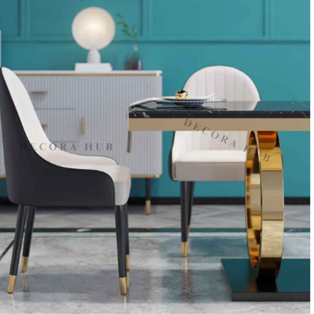 Bengal Dining Table With Marble on Top