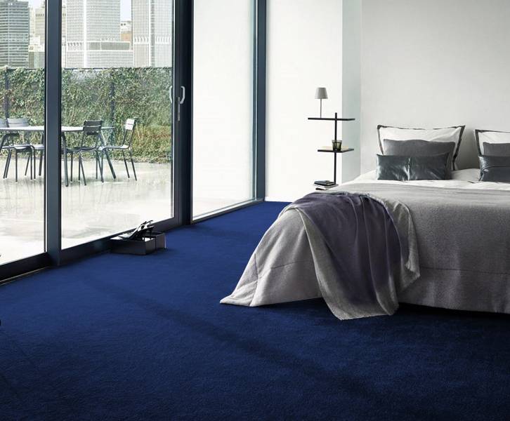 Peri Plus Blue Wall To Wall Carpet