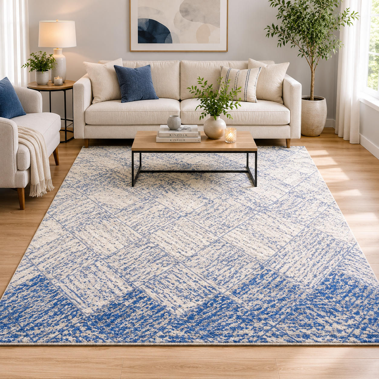 Blue Vista Living Room Carpet