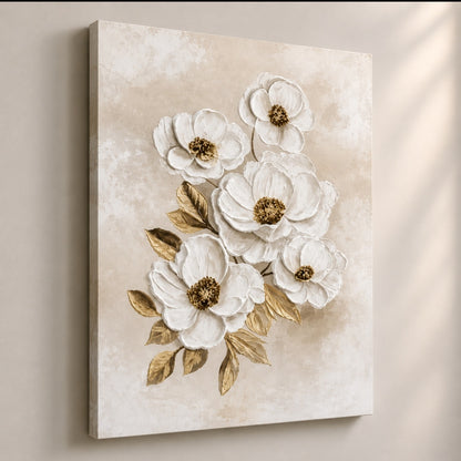 Botanical Gold Textured Wall Art