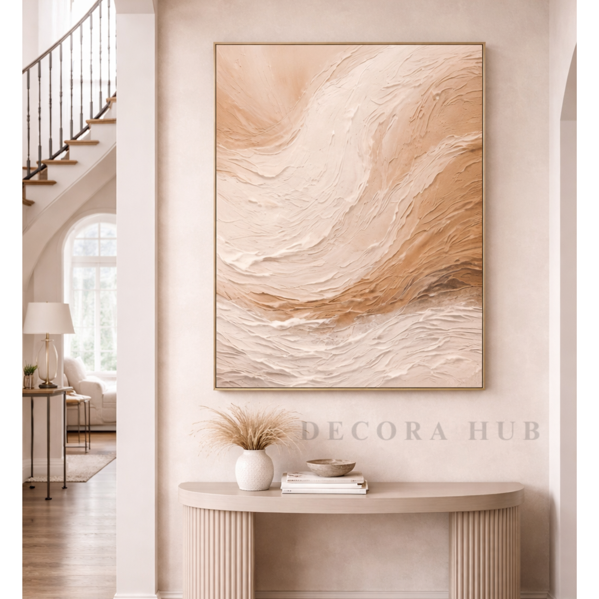 Brown and Beige Shade Texture Wall Art