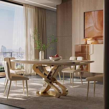 Everest Luxurious Marble Dining Table Set