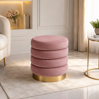 Rose Aurelia ottoman