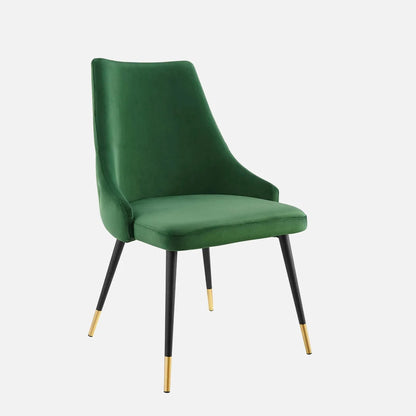 Stylish Green Velvet Accent Chair