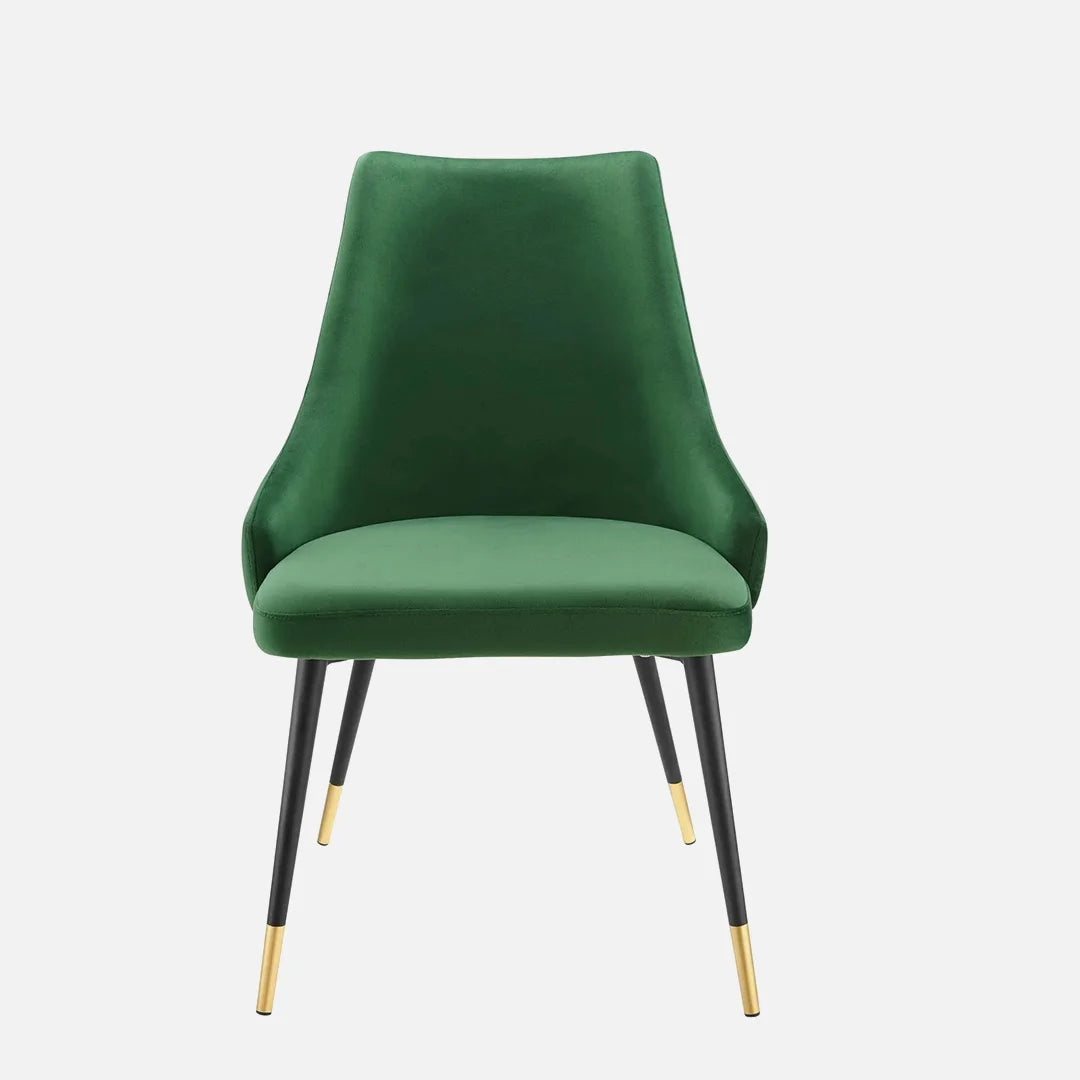 Stylish Green Velvet Accent Chair