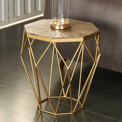 Golden Metal Side Table