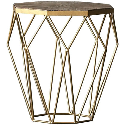 Golden Metal Side Table