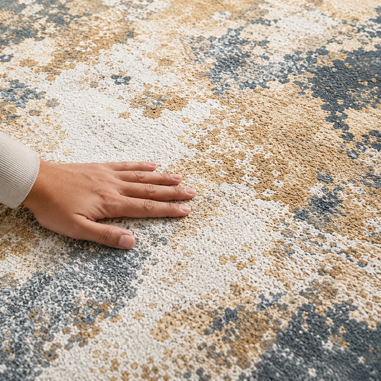 Coastal Sand Living Room Carpet