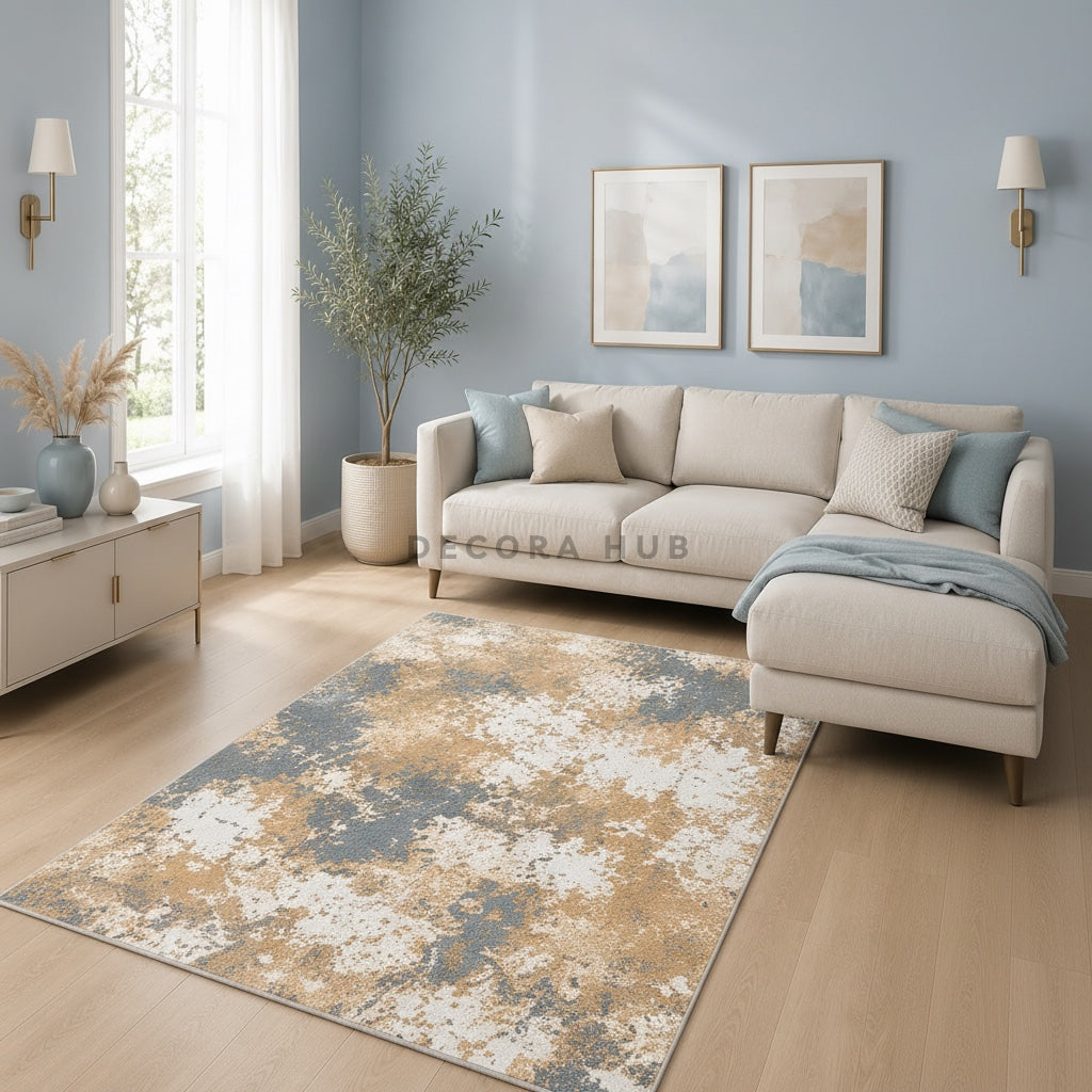Coastal Sand Living Room Carpet