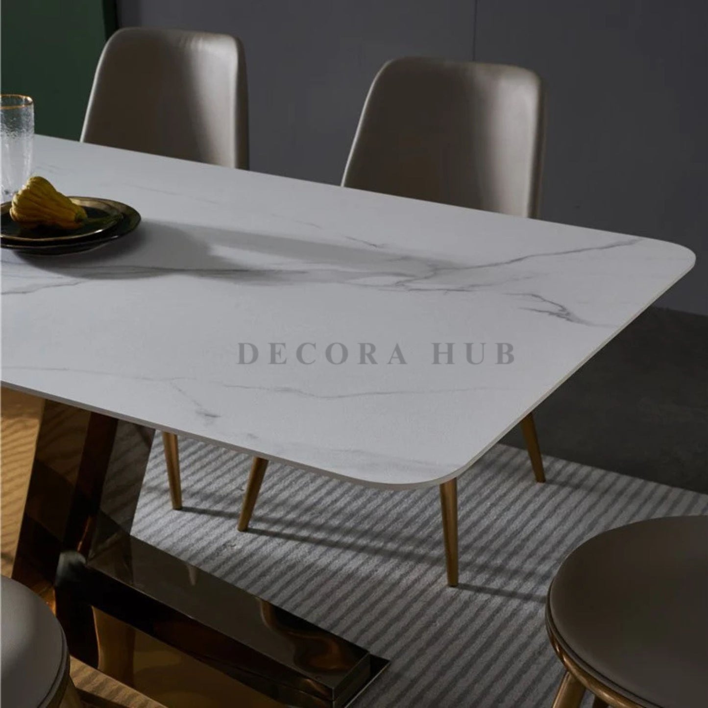 Composite Marble Top Dining Table
