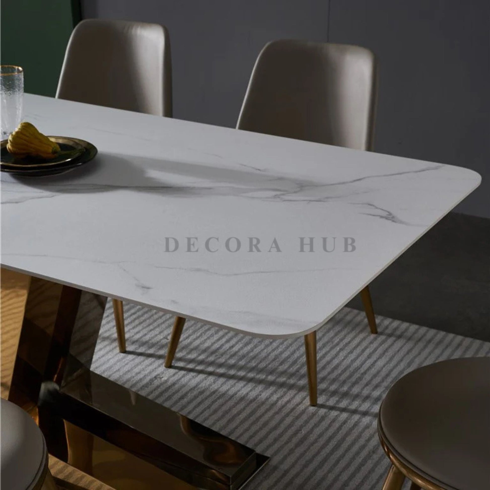 Composite Marble Top Dining Table