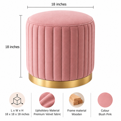 Pink Royale Ottoman