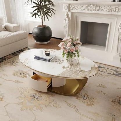 Decoahuub Premium Oval Center Table for Living Room