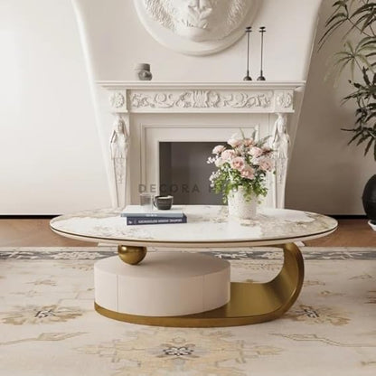 Designer Center Table with Integrated Drawers