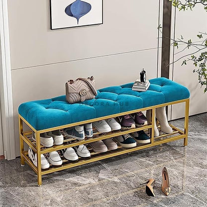 Designer Shoe Rack With Cushion Seating