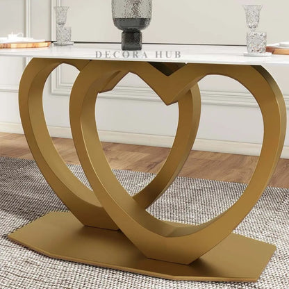 Dining Table With Heart Shape Base