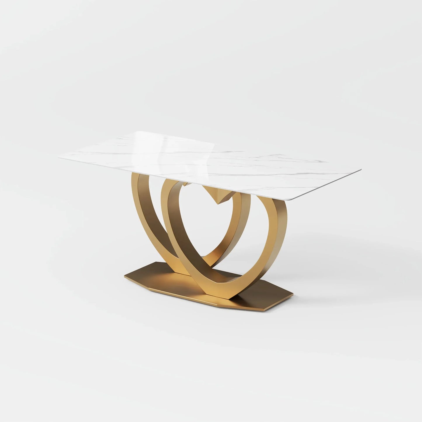 Double Heart Bespoke Dining Table