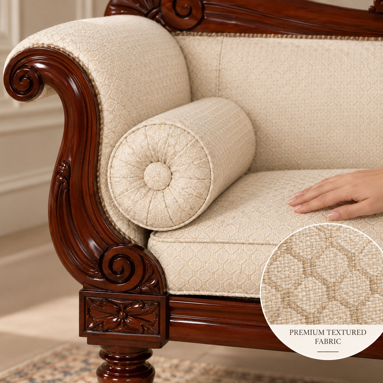 The Imperial Carvedwood Sofa